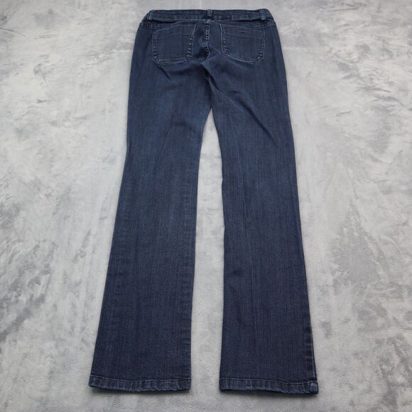 Forever Twenty One Pants Womens 28 Blue Low Rise Flat Front Bootcut Denim Jeans - Picture 16 of 16